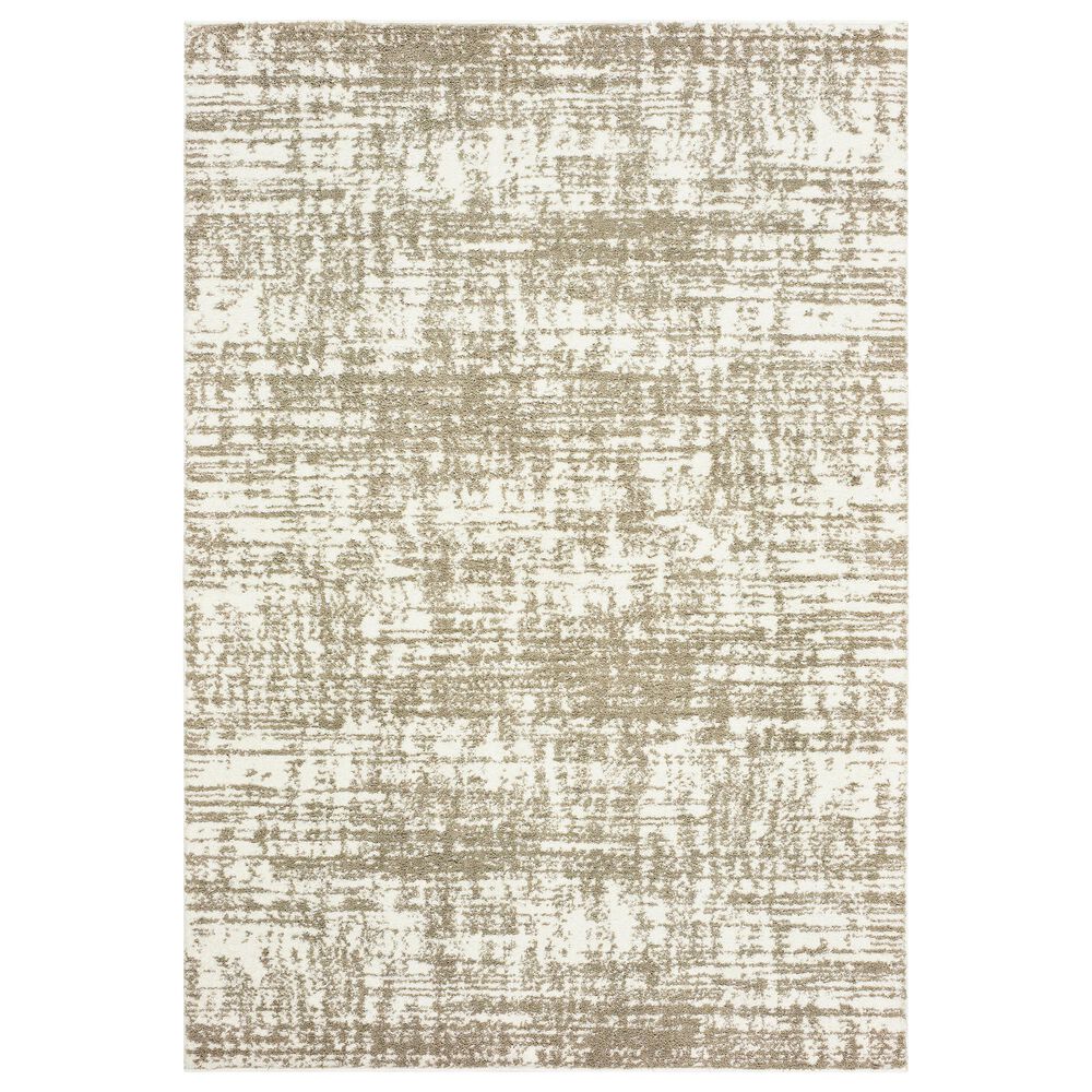 Oriental Weavers Verona Ivory and Taupe 7"10" x 10"10" Area Rug, , large