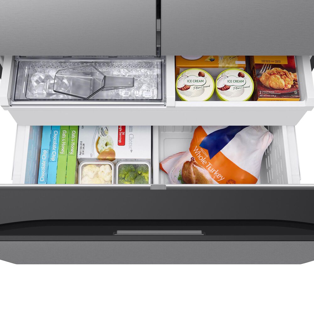 Samsung Bespoke Bespoke 24 Cu. Ft. Counter Depth French Door Refrigerator - Stainless Steel Panels Included, , large