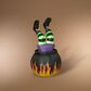 The Gerson Company 5" Animated Inflatable Halloween Witch in Cauldron, , large