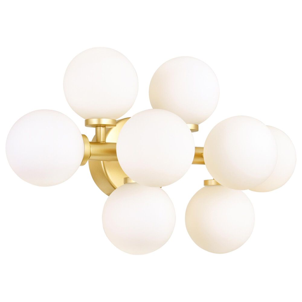 CWI Lighting Arya 8-Light Vanity Light in Satin Gold, , large