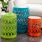 Maple and Jade 3-Piece Nesting Geometric End Table Set in Bright Blue, Green and Orange, , large