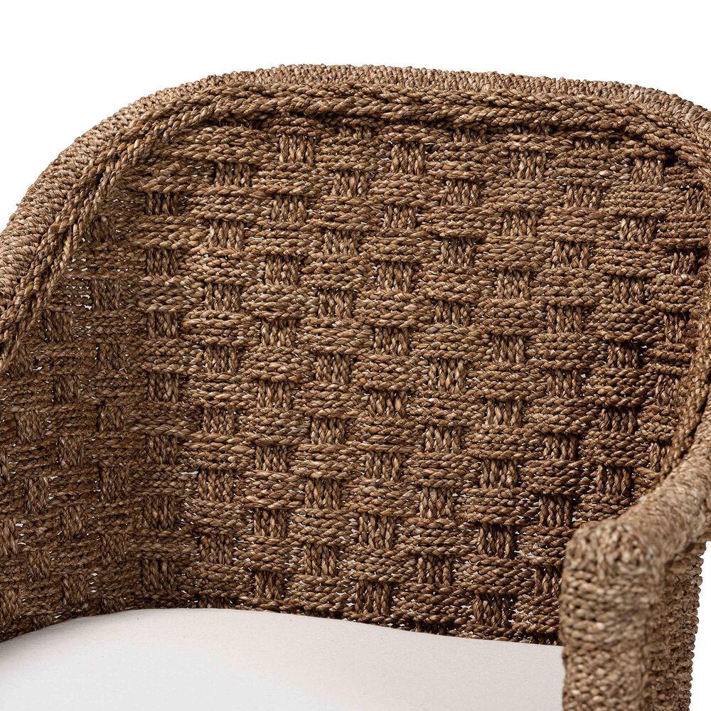 Baxton Studio Luis Arm Chair in Natural, , large