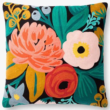 Loloi 22" x 22" Throw Pillow in Black and Multicolor, , large