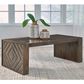 Ashley Dreggan Rectangular Cocktail Table in Warm Walnut, , large