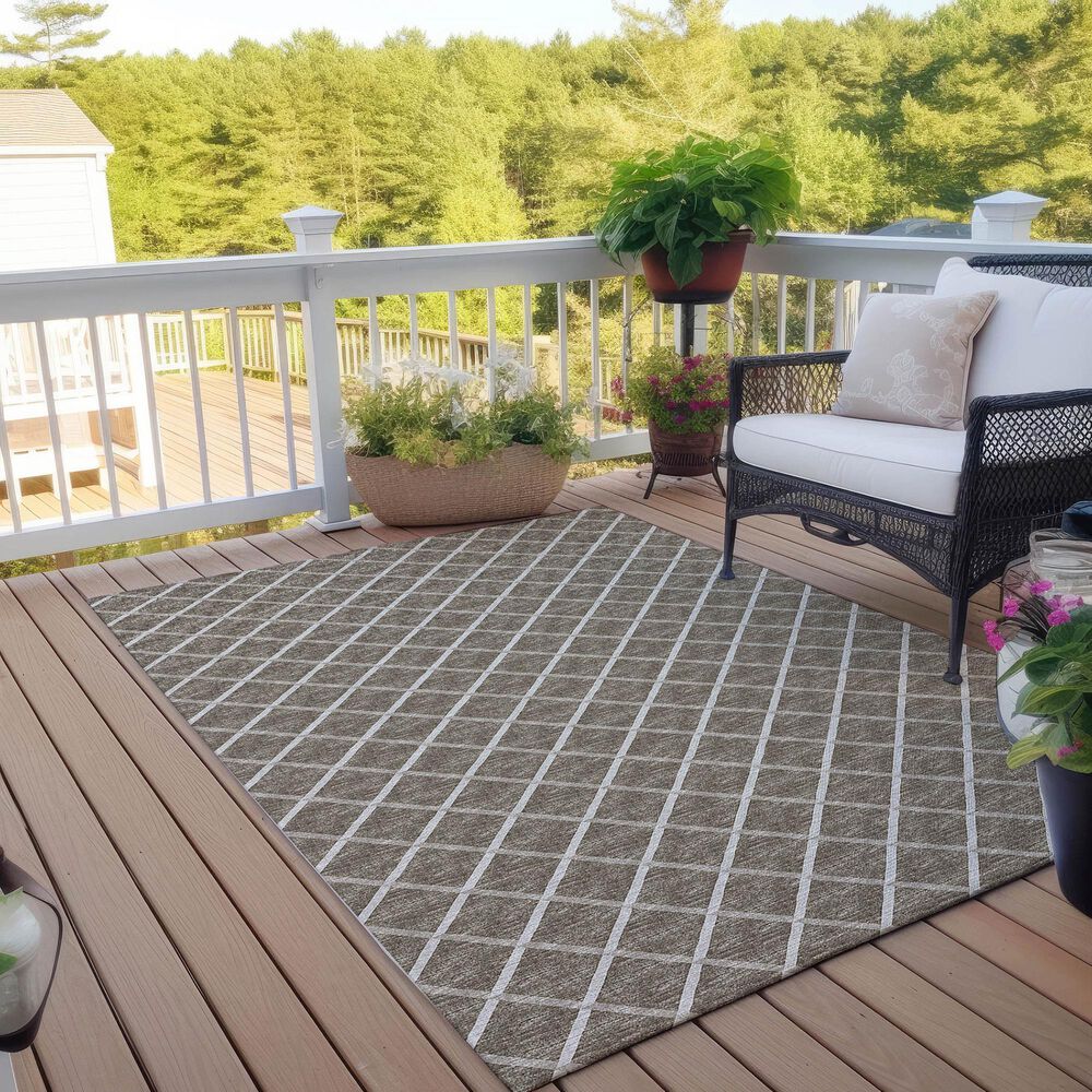 Dalyn Rug Company York 8&#39; x 10&#39; Taupe Indoor/Outdoor Area Rug, , large