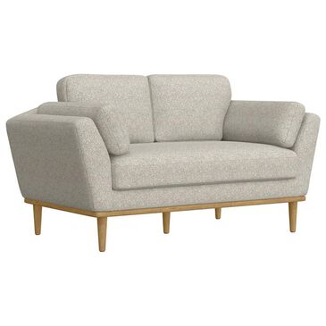 Golden Wave Furniture Reverie Stationary Upholstered Loveseat in Grey, , large