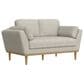 Golden Wave Furniture Reverie Stationary Upholstered Loveseat in Grey, , large