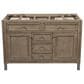 James Martin Vanities Chicago 48" Single Bathroom Vanity in Whitewashed Walnut with Single Hole 3 cm White Zeus Quartz Top and Rectangular Sink, , large