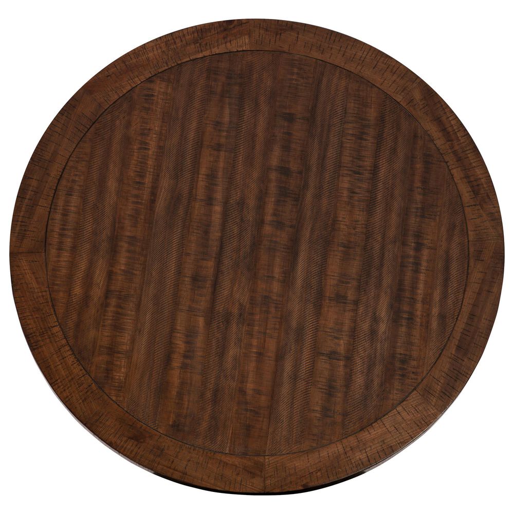 Ashley Valebeck Counter Height Dining Table in Rustic Black and Brown - Table Only, , large