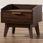 Baxton Studio Lena 1-Drawer Nightstand in Walnut Brown, , large