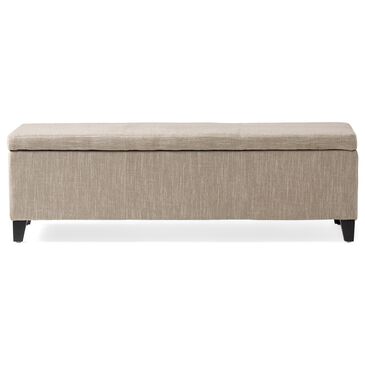 Noble House Glouster Storage Bench in Sand, , large