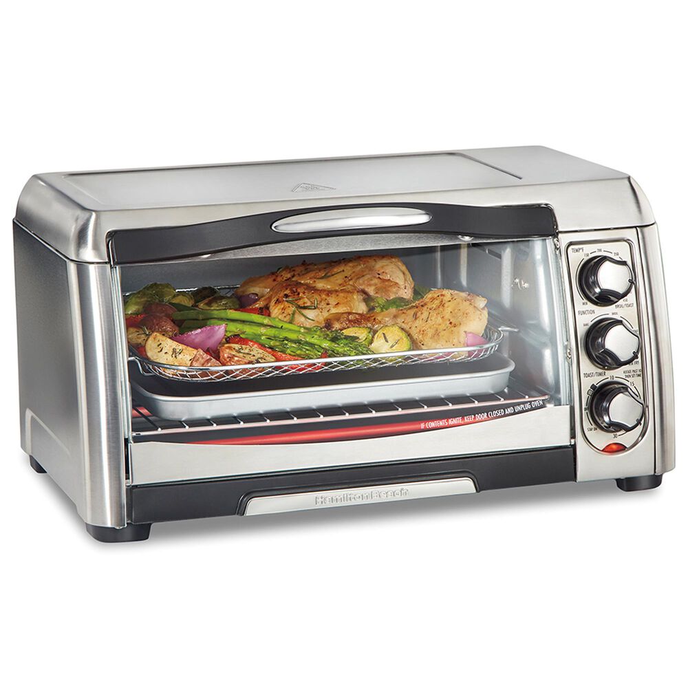Hamilton Beach 2.5-Quart Sure-Crisp Air Fry Toaster Oven in Stainless Steel, , large