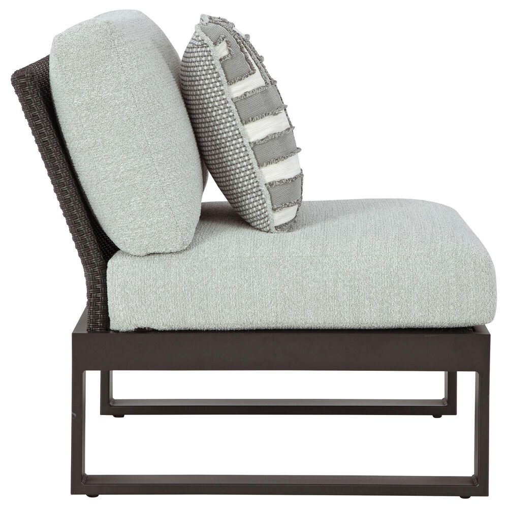 Ashley Beachloft 6-Piece Outdoor Sectional with Table in Gray, , large