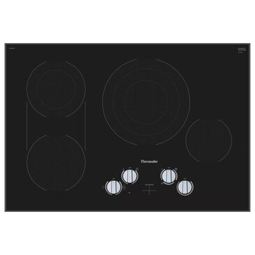 Thermador 30"" Electric Cooktop with Knob Control in Black, , large