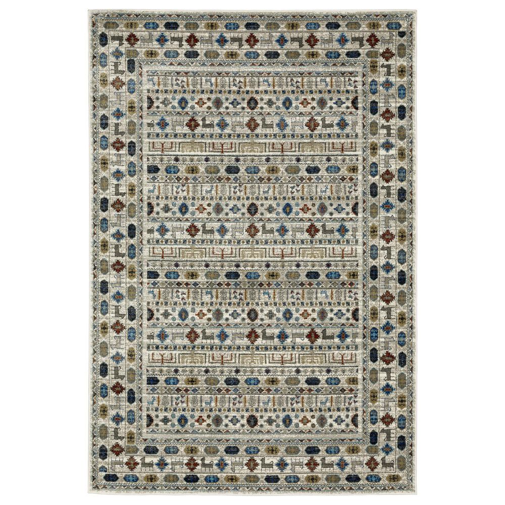 Oriental Weavers Venice 9"10" x 12"10" Ivory and Multicolor Area Rug, , large