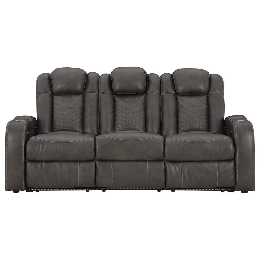 Ashley Fyne-Dyme 2-Piece Power Reclining Living Room Set in Shadow, , large