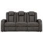 Ashley Fyne-Dyme 2-Piece Power Reclining Living Room Set in Shadow, , large