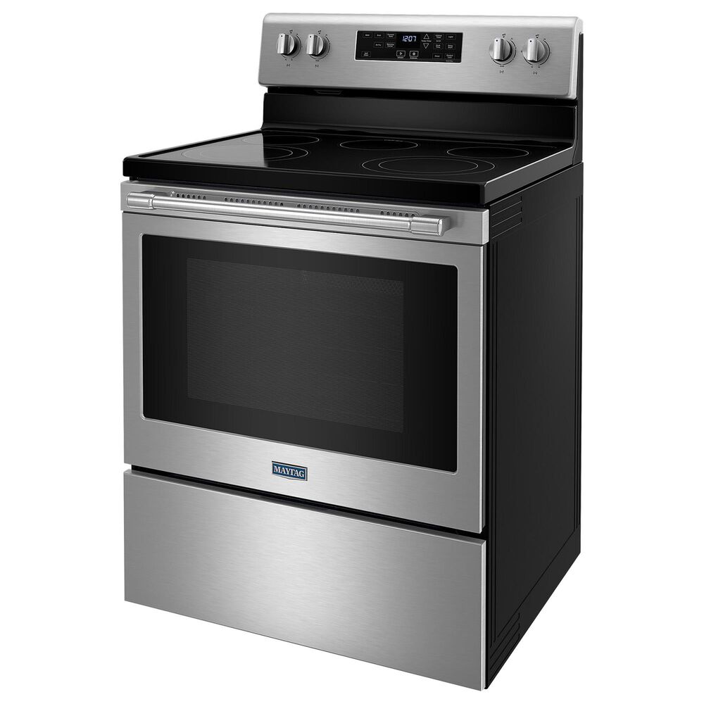 Maytag 2-Piece Kitchen Package with 5.3 Cu Ft. Electric Range and Microwave in Stainless Steel, , large