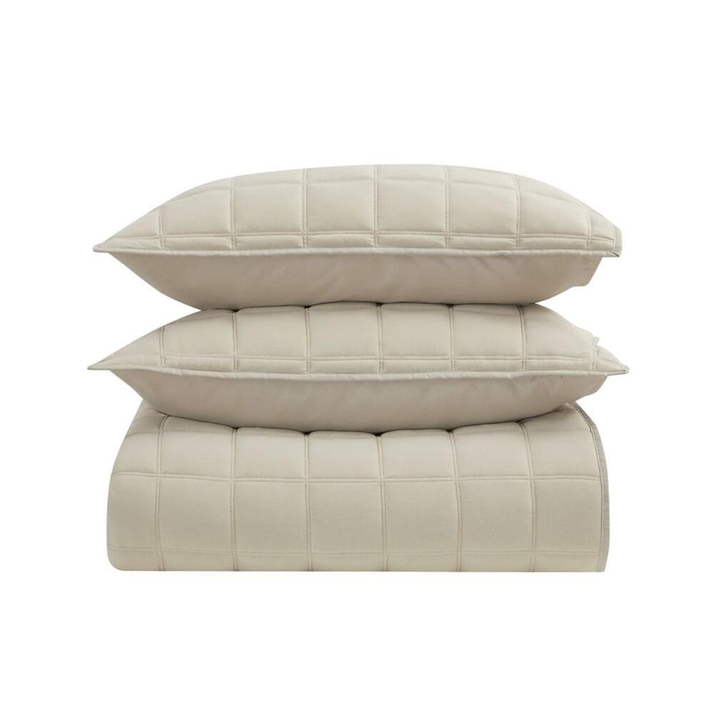BCP Home Clarice 3-Piece King Quilt Set in Cream, , large