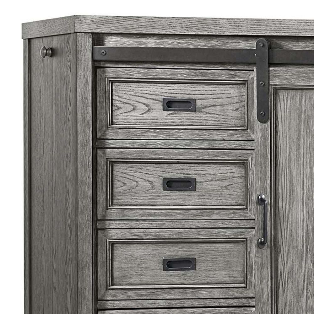 Eastern Shore Foundry 5-Drawer Chifferobe in Brushed Pewter, , large