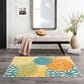 Nourison Aloha 3" x 5" Turquoise and Multicolor Indoor/Outdoor Area Rug, , large