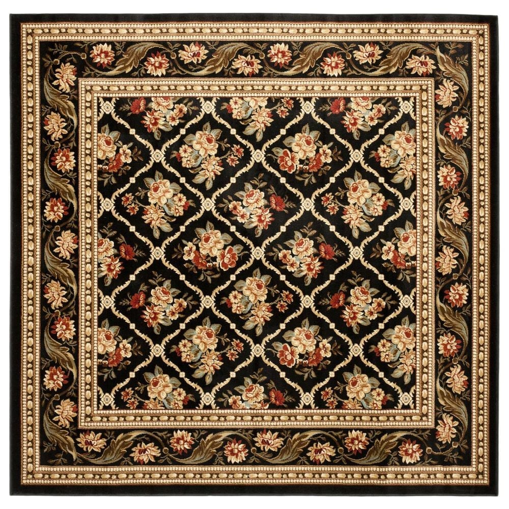 Safavieh Lyndhurst 6"7" Square Black Area Rug, , large