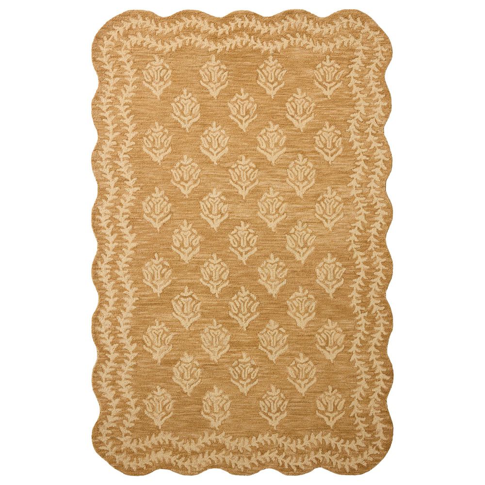 Loloi Lisette Wheat and Ivory 9"3" x 13" Area Rug, , large