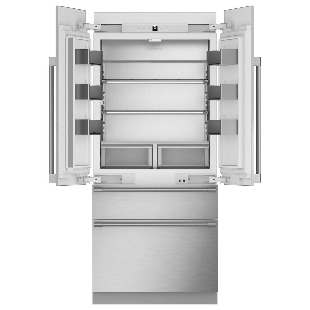Monogram 20.1 Cu. Ft. Premium Integrated French Door Refrigerator in Panel Ready, , large