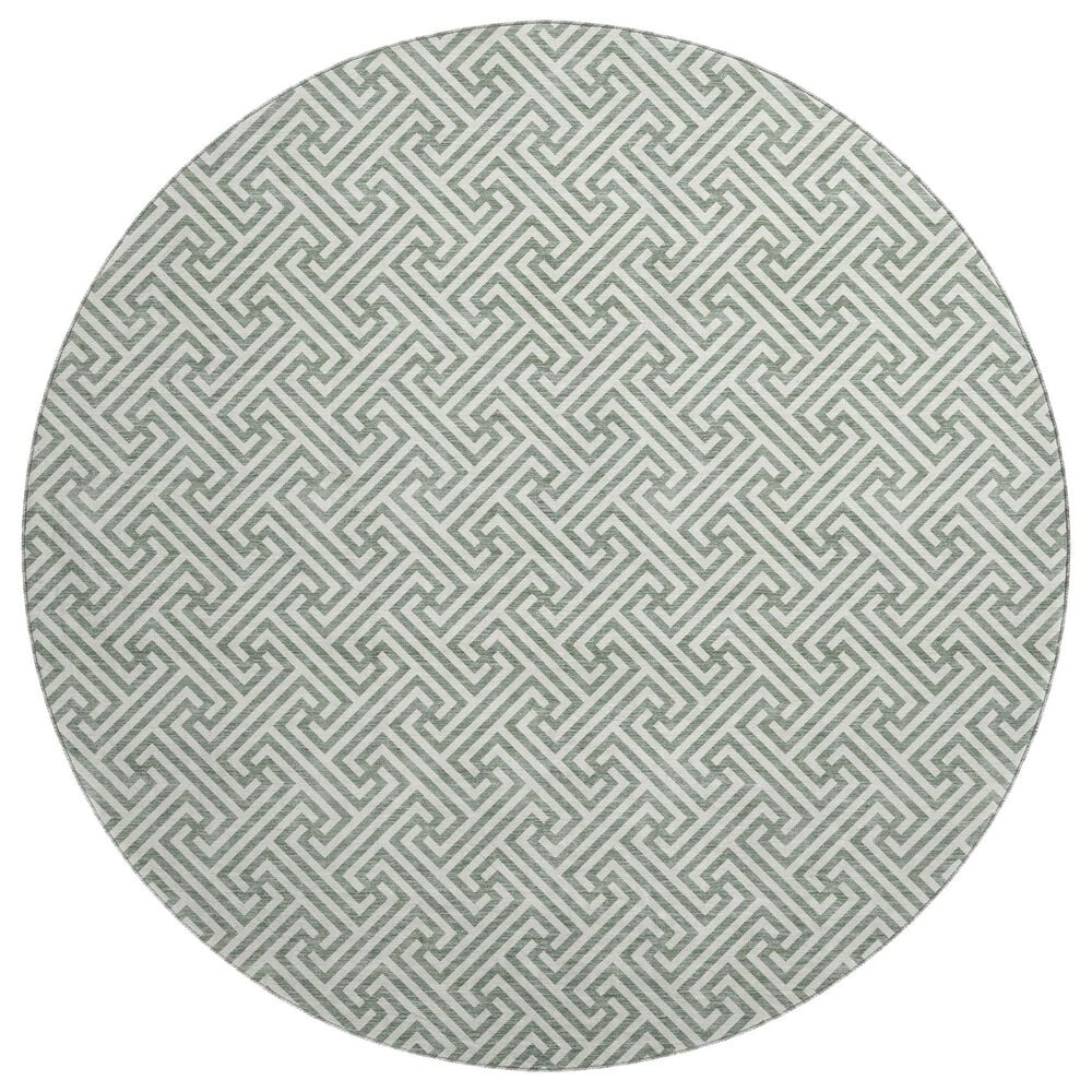 Dalyn Rug Company The Reserve TR5 Sage 8" Round Indoor/Outdoor Area Rug, , large