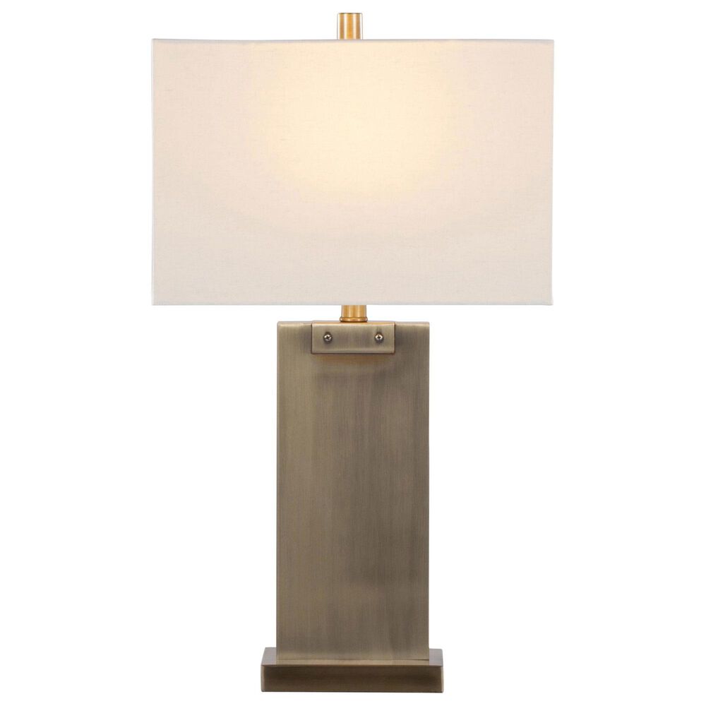 Grandview Gallery Royce Metal Table Lamp in Antique Brass, , large