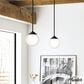 Hunter Hepburn 1-Light Mini Pendant in Matte Black, , large