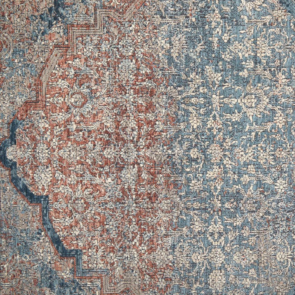 Feizy Marquette 4&#39; x 5&#39;3&quot; Blue and Multicolor Area Rug, , large