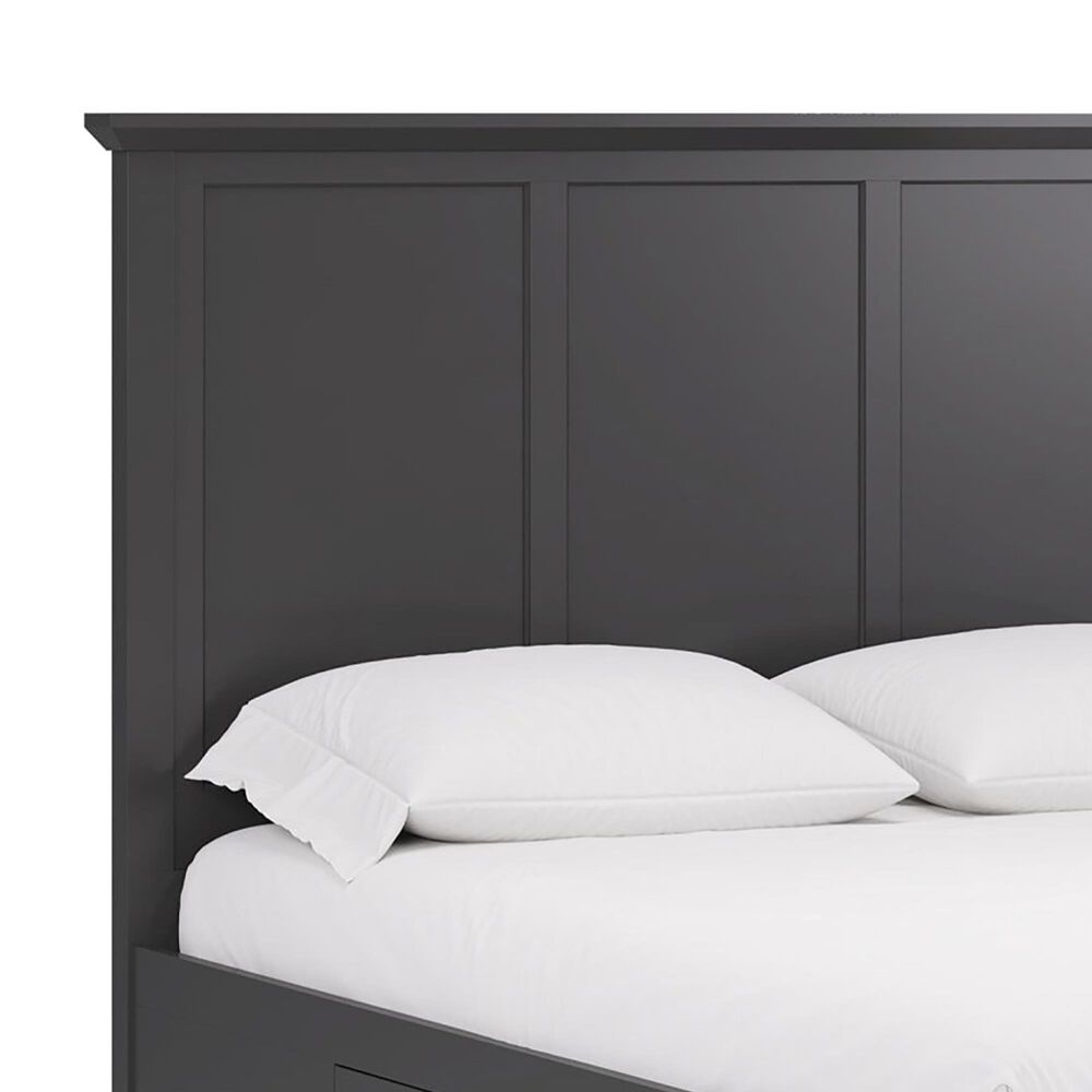 Urban Home Grace Eastern King Storage Bed in Raven Black, , large