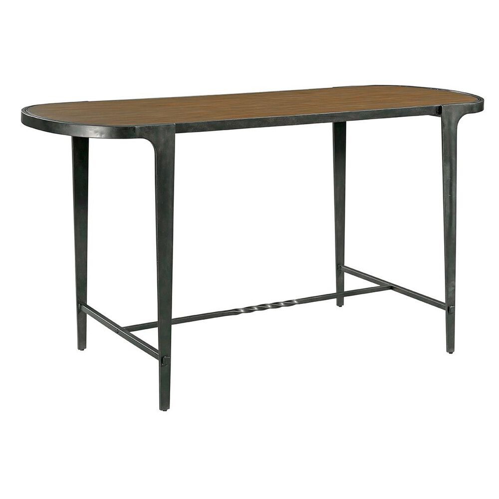 American Drew Olmsted Oversized Sofa Table in Rustic Oak, , large