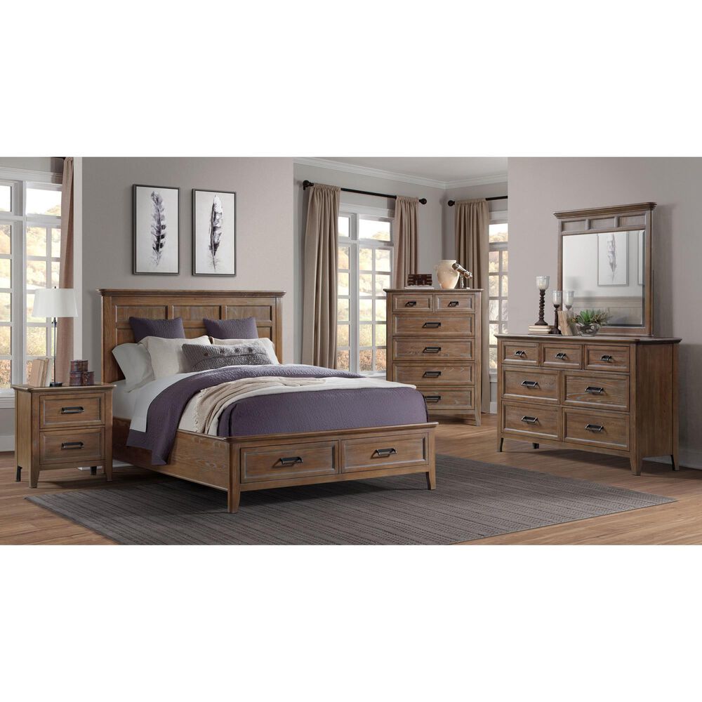 Hawthorne Furniture Alta Dresser Mirror in Harvest Brown, , large