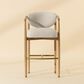 Club Collection By Sunpan Sigrid 30" Bar Stool in Light Oak, , large