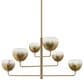 Troy Lighting August 6-Light Chandelier in Patina Brass, , large