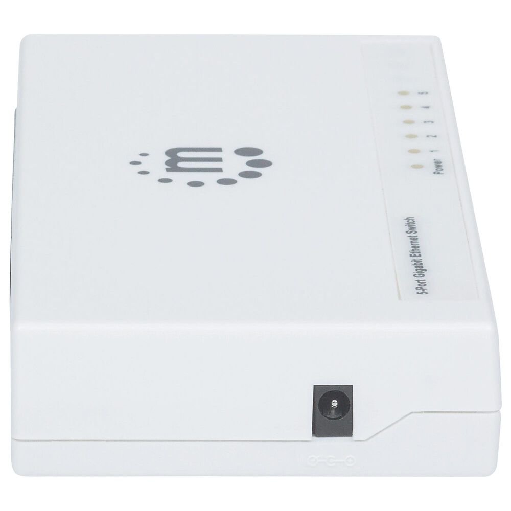 Manhattan 5-Port Desktop Gigabit Ethernet Switch in White, , large