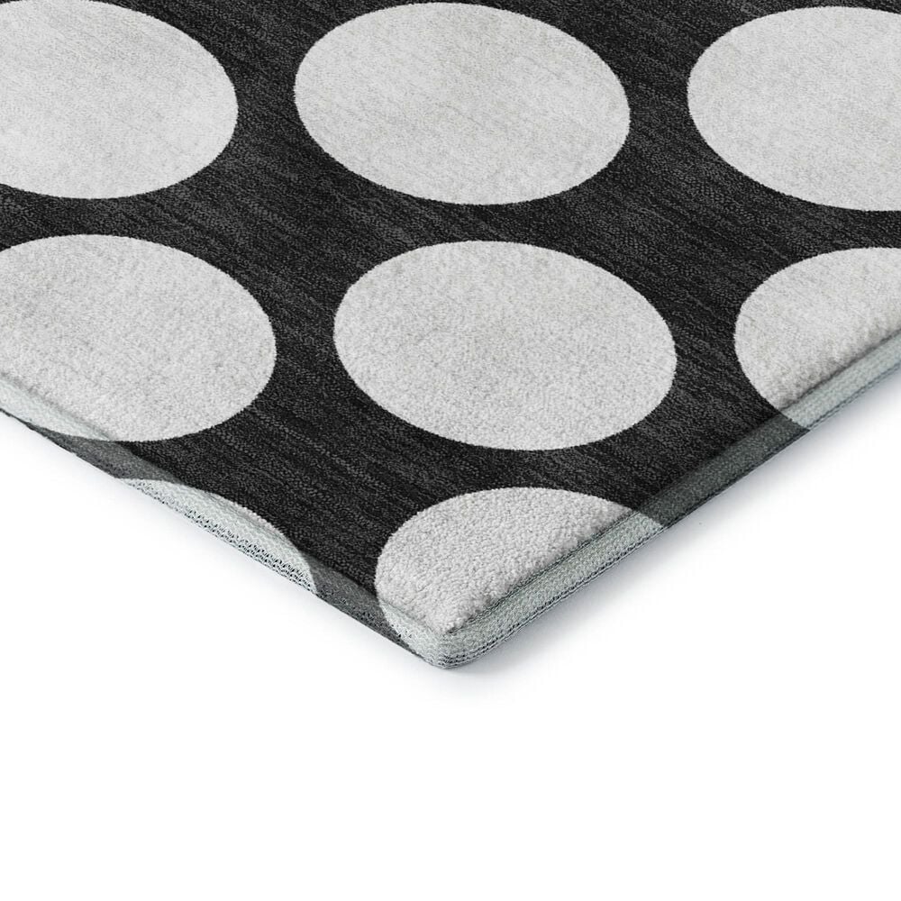 Dalyn Rug Company The Reserve TR13 Black 2&#39;3&quot; x 7&#39;6&quot; Indoor/Outdoor Runner, , large