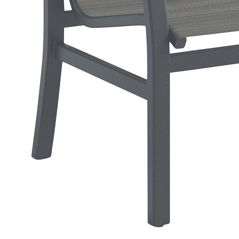 Tropitone Muirlands High Back Dining Chair with Gray Gate Sling in Graphite, , large