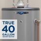 GE Appliances RealMAX Premium 40-Gallon Short Liquid Propane Atmospheric Water Heater in Gray, , large