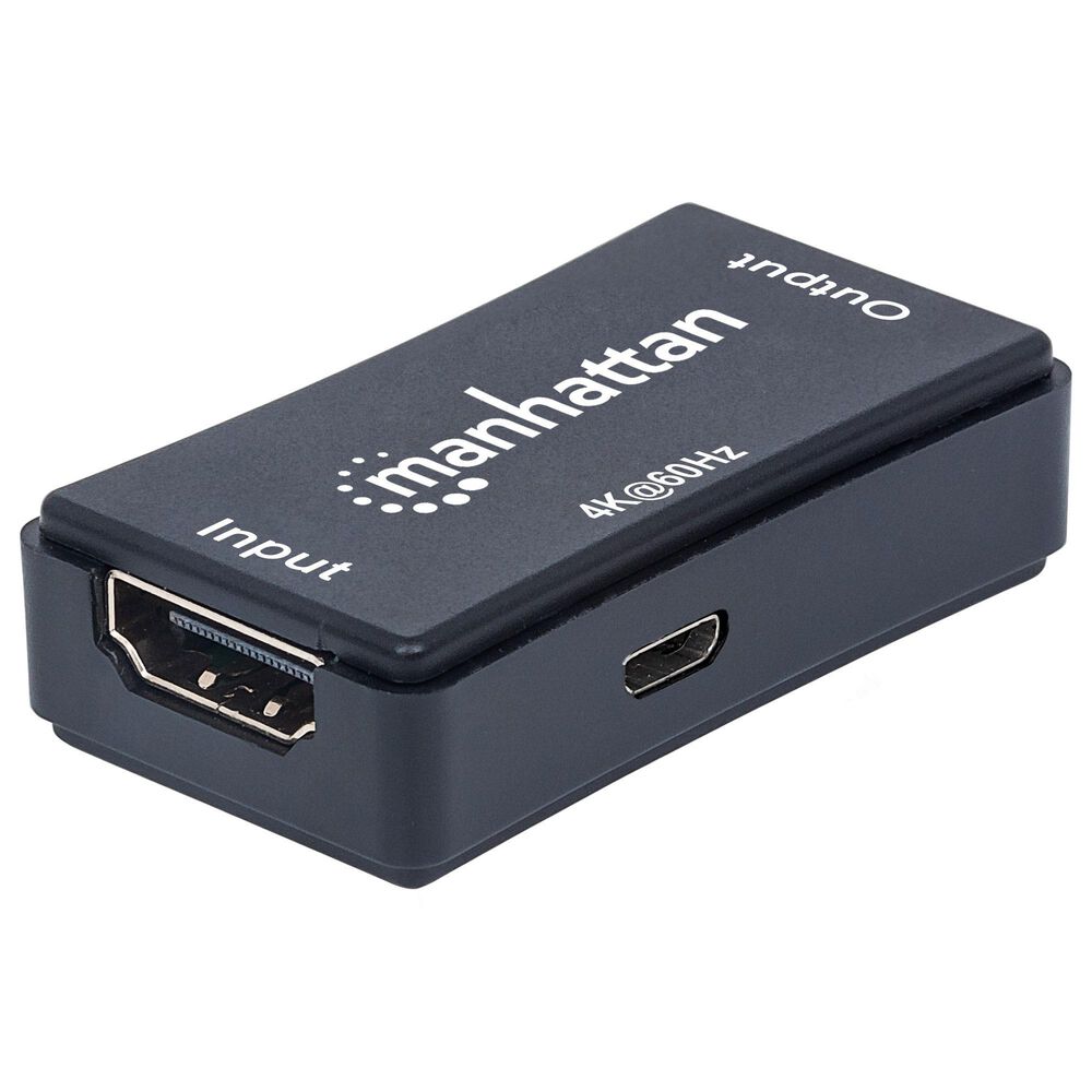Manhattan 4K HDMI Repeater in Black, , large