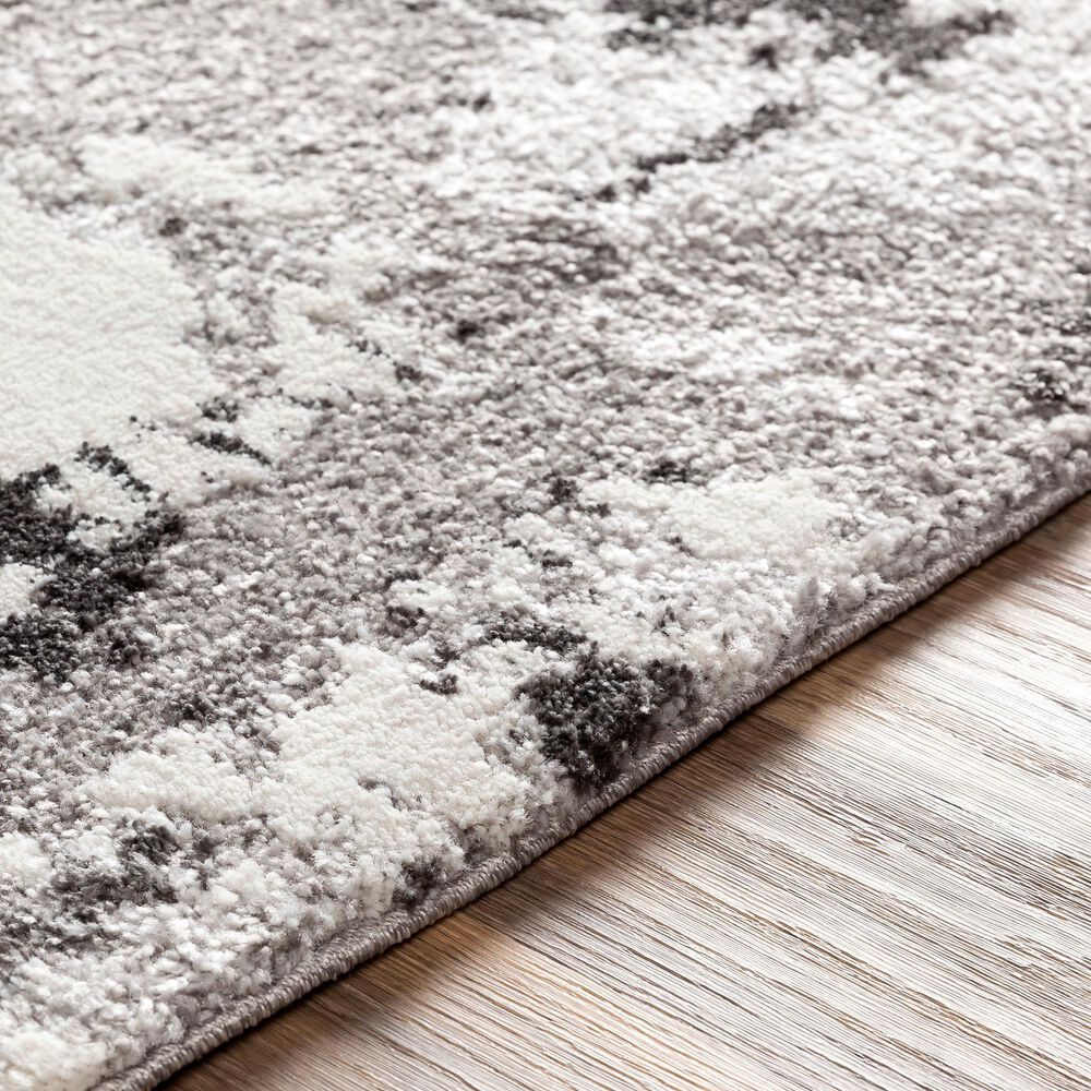 Surya Venice VNE-2308 2&#39; x 3&#39; Charcoal and Ivory Area Rug, , large