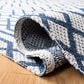 Safavieh Martha Stewart Cotton MSR421M 6"7" x 9" Blue and Grey Area Rug, , large