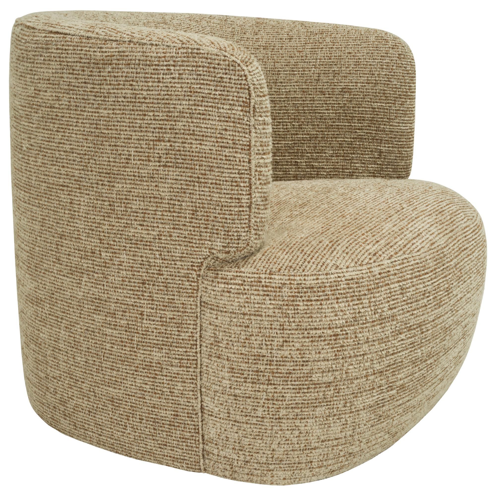 rene cazares Ian Swivel Chair in Tribute Rust