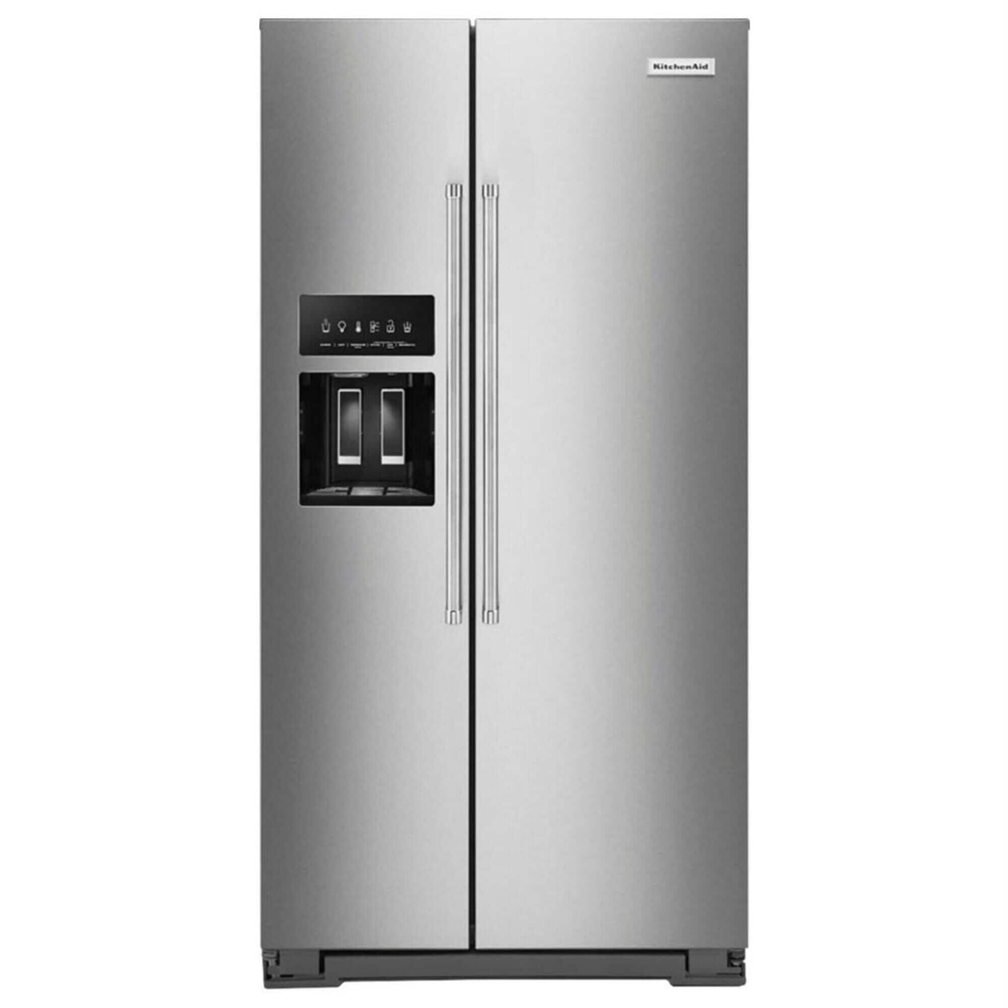 柔らかい KitchenAid 22.6 in Refrigerator Side-By-Side Ft. Cu. 彫刻・オブジェ
