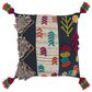 Rizzy Home Geometric 20" Down Filled Pillow in Magenta/Black, , large