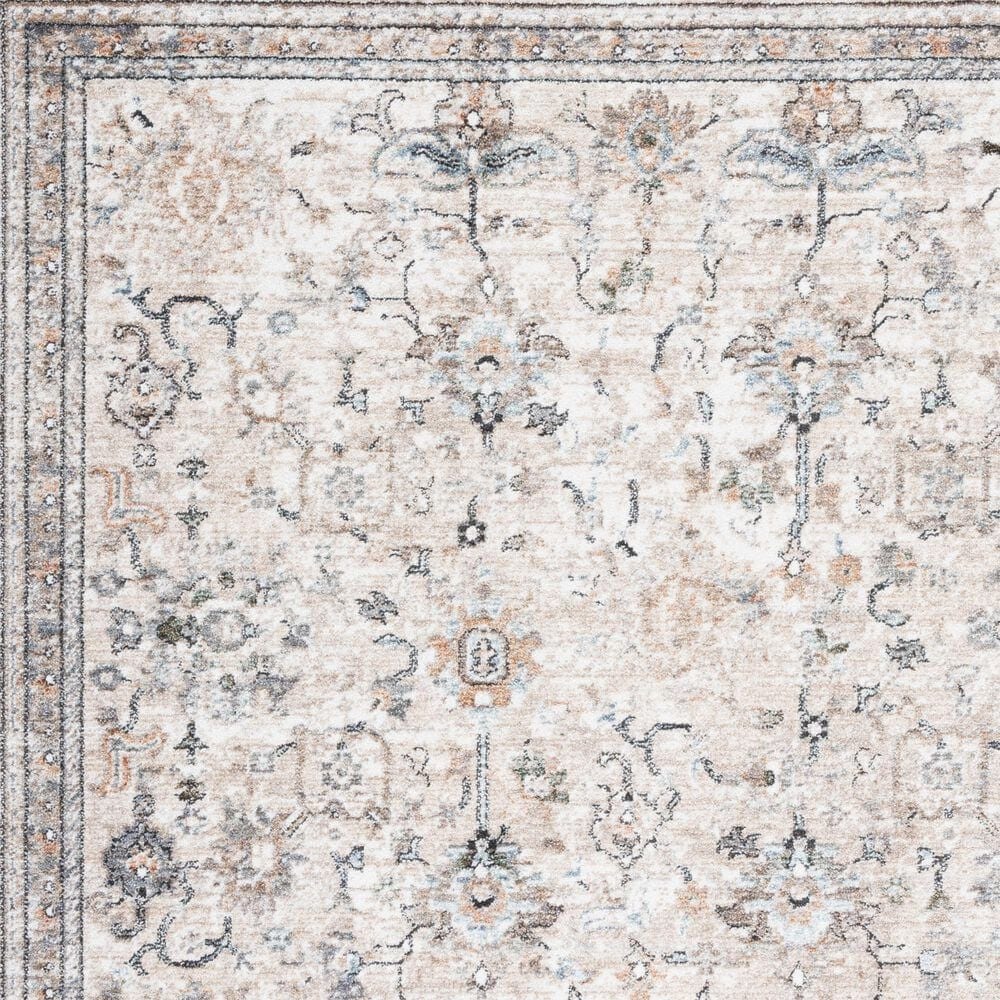 Safavieh Jasmine JSM333F 5&#39;3&quot; Round Grey and Blue Area Rug, , large