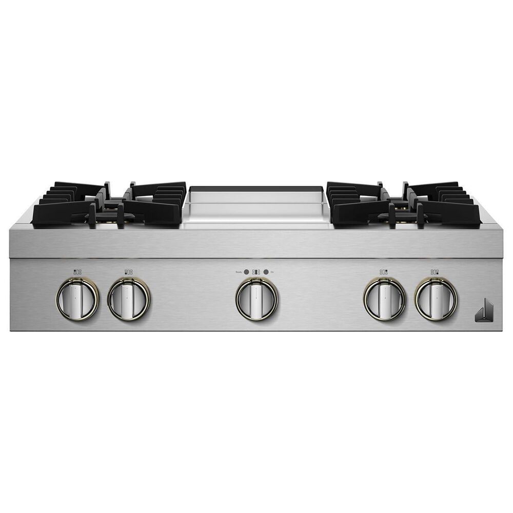 JennAir 36" Rise JGCP536HL Gas Rangetop with Griddle in Stainless Steel, , large