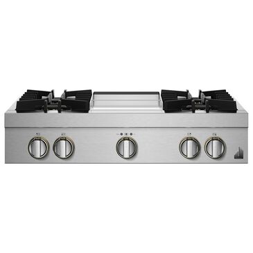 JennAir 36" Rise JGCP536HL Gas Rangetop with Griddle in Stainless Steel, , large